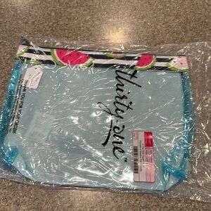 NWT ThirtyOne In the Clear zipper pouch in Slice of summer print.